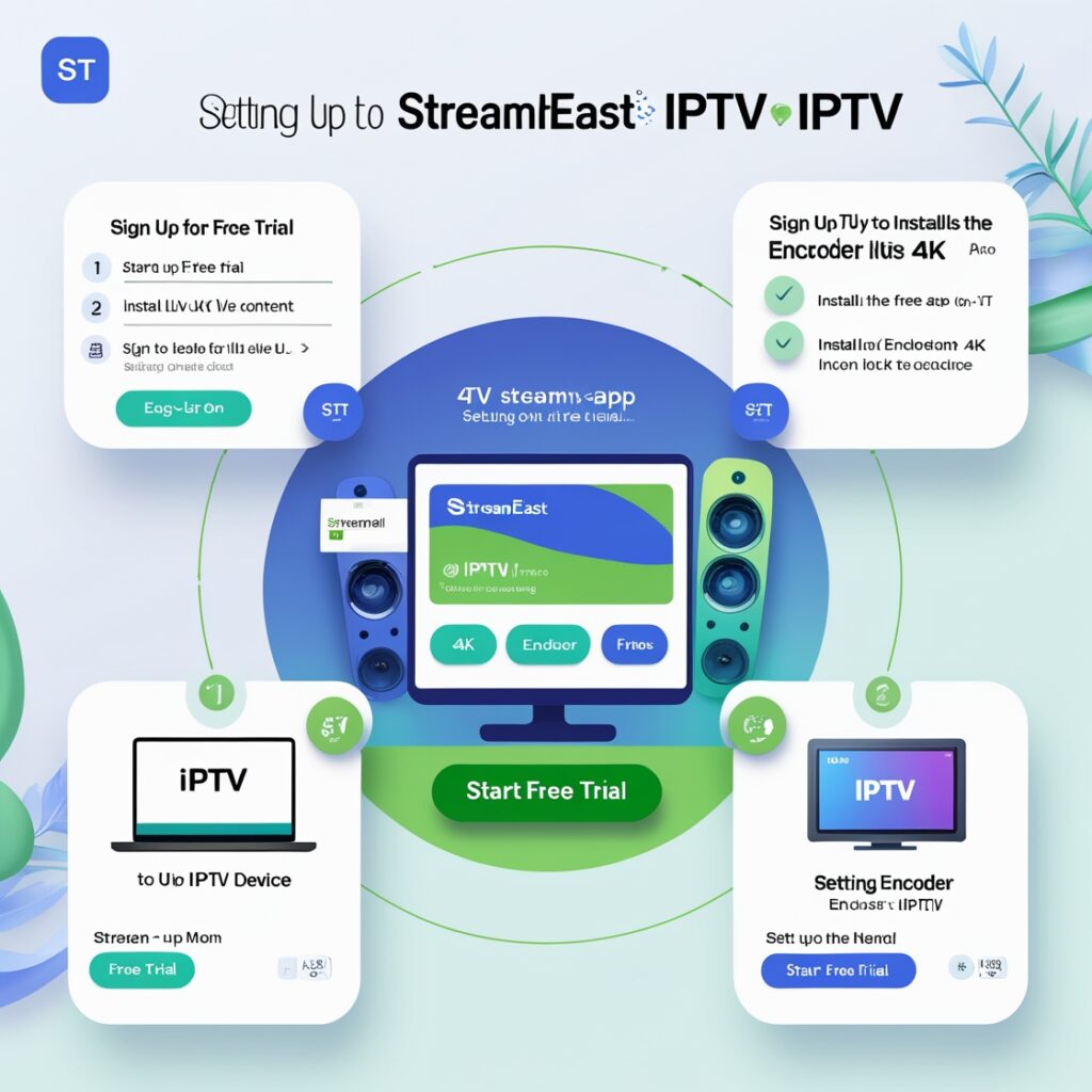 Easy IPTV Free Trial Setup StreamEast IPTV Live 4K
