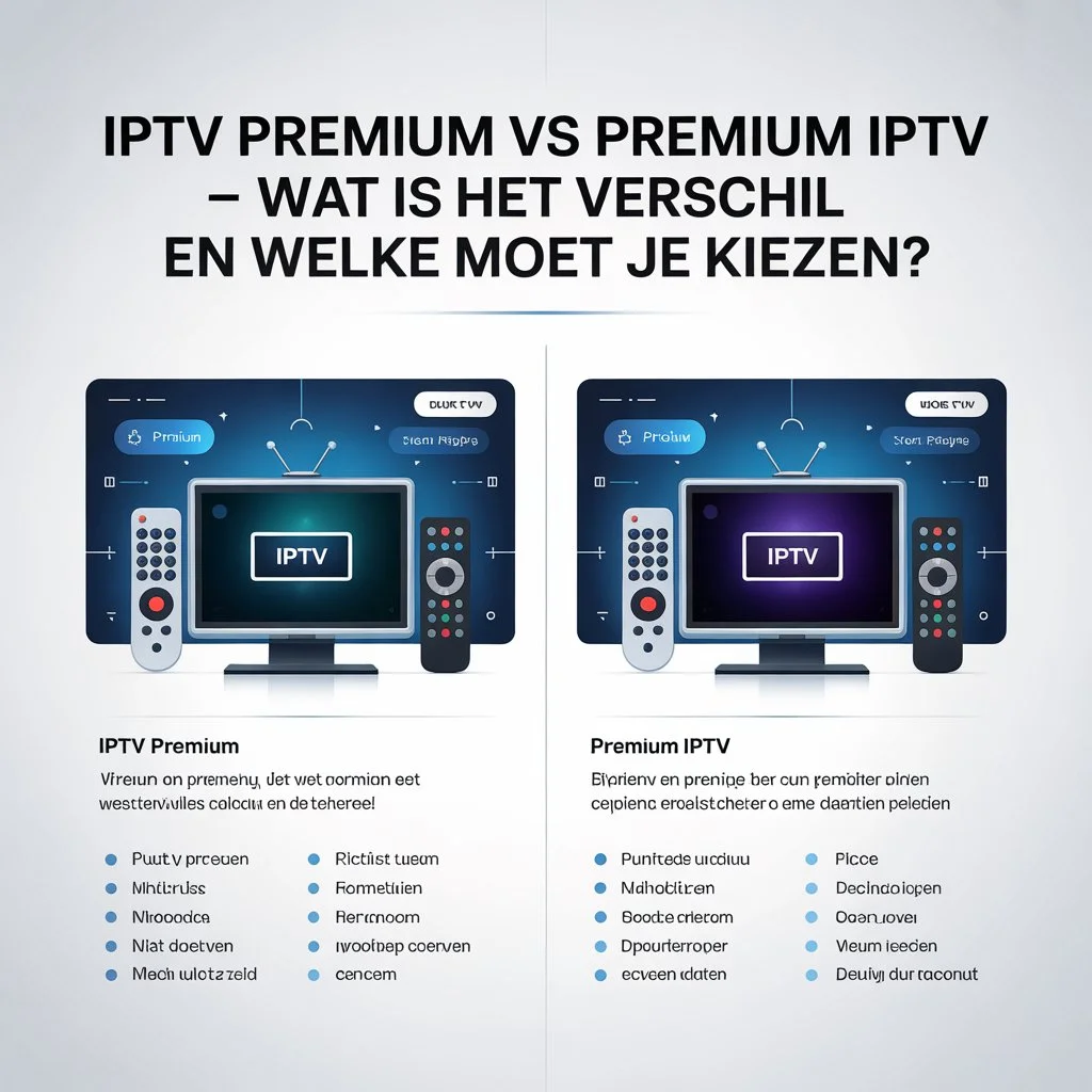 Best IPTV Premium vs Premium IPTV — Wat is het verschil en welke moet je kiezen? in 2026 2 IPTV Premium vs Premium IPTV — Wat is het verschil en welke